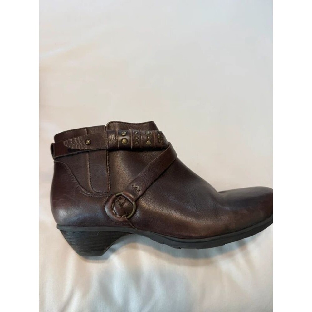 Brown Leather Booties